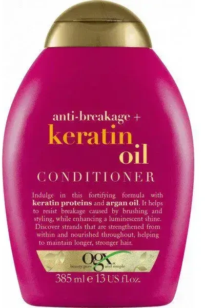 Ogx Keratin Oil saugantis Nuo lūžinėjimo plaukų kondicionierius 385ml