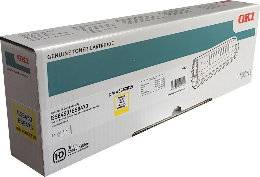 Toneris OKI Geltona Original (45862819)