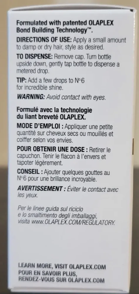 Olaplex Bonding Oil Nr. 7 plaukų aliejus ir serumas