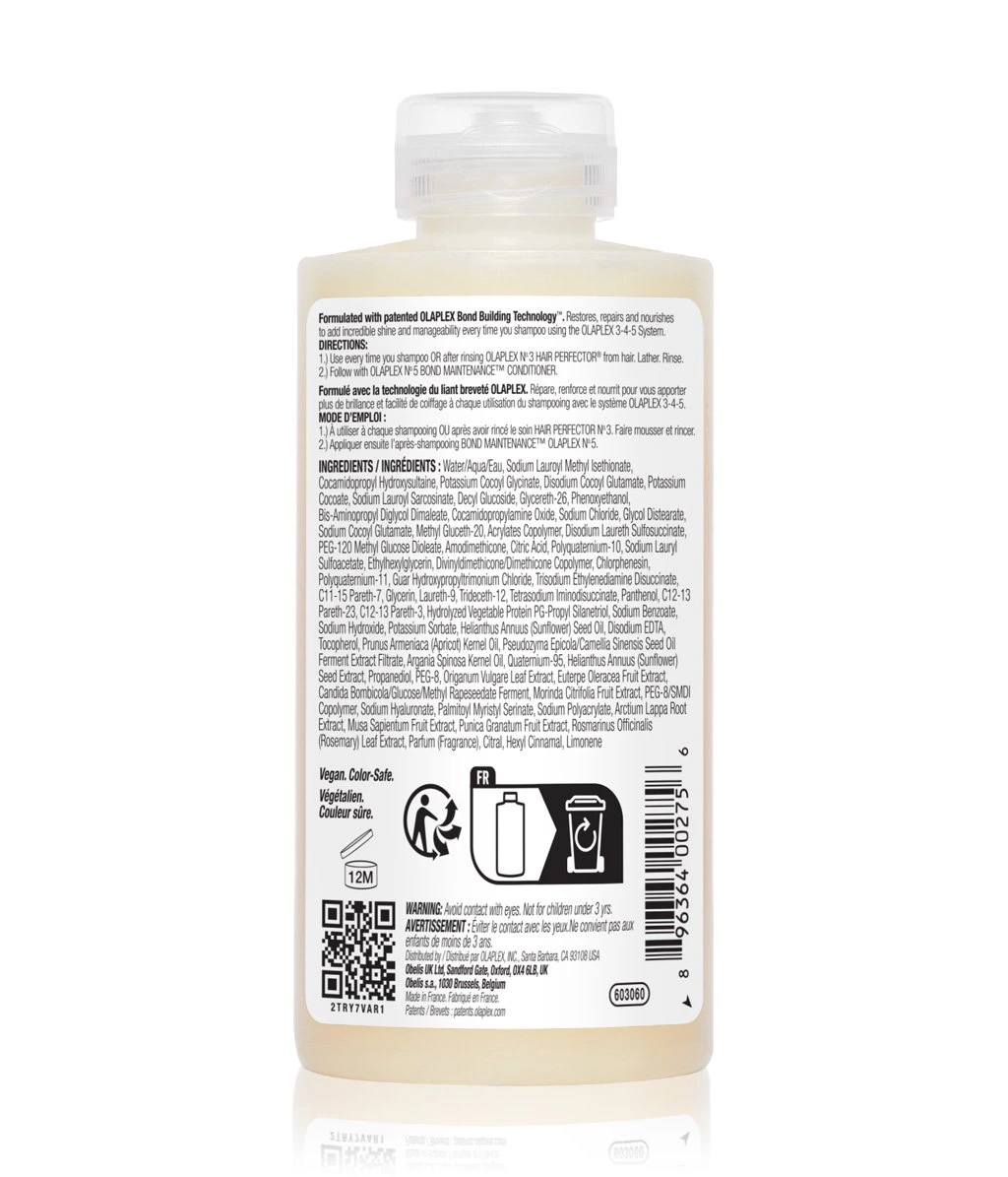 Atkuriamasis šampūnas Olaplex Bond Maintenance No.4, 250 ml