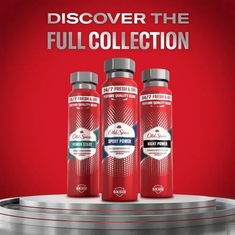 Old Spice Purškiamas antiperspirantas „Sport Power“ (purškiamas antiperspirantas) 150 ml