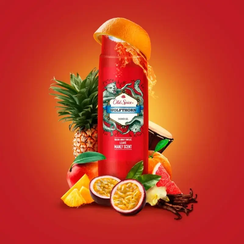 Dušo želė OLD SPICE Wolf Thorn, 400 ml