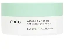 Ondo Beauty 36.5 BAN-JJAK Caffeine & Žalias Tea Antioxidant Eye Patches hidrogelinės paakių kaukės su kofeinu ir žaliąja arbata, 90 g