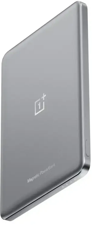 OnePlus Plonas magnetinis išorinis akumuliatorius (maitinimo bankas) | 5000 mAh | MagSafe | sidabro pilka
