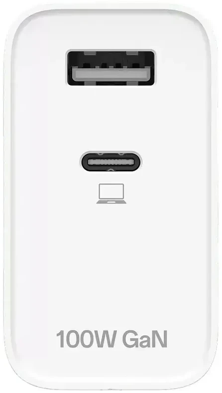 Oppo SuperVOOC USB-C 100W Travel Charger + USB-C Data Cable Baltas