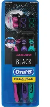 Oral-B Allrounder Juodas Dantų šepetėlis unisex, 1 balení
