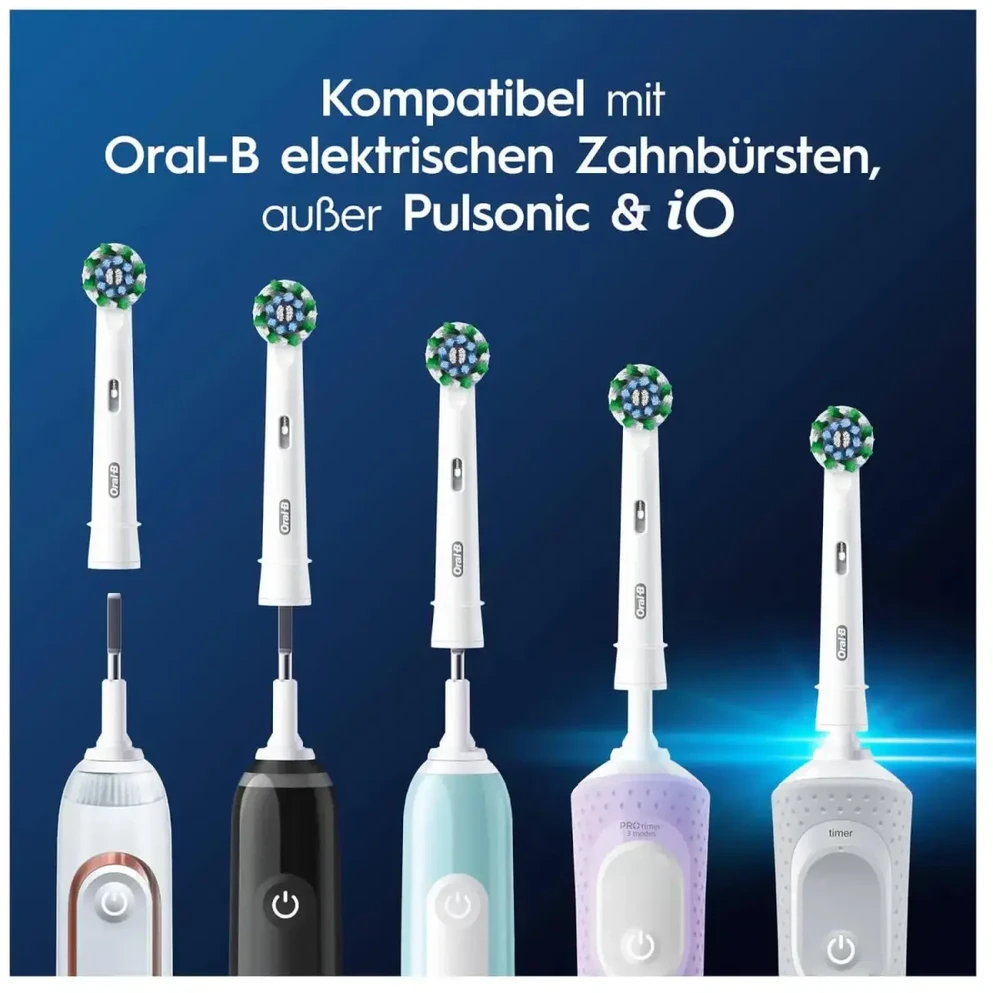 Oral-B Pro Cross Action x12 Dantų šepetėlio galvutės, Balta