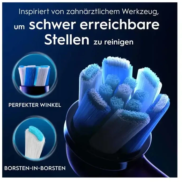 Oral-B iO Ultimate Clean x4 Dantų šepetėlio galvutės, Juoda