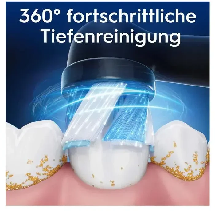 Oral-B iO Ultimate Clean x4 Dantų šepetėlio galvutės, Juoda