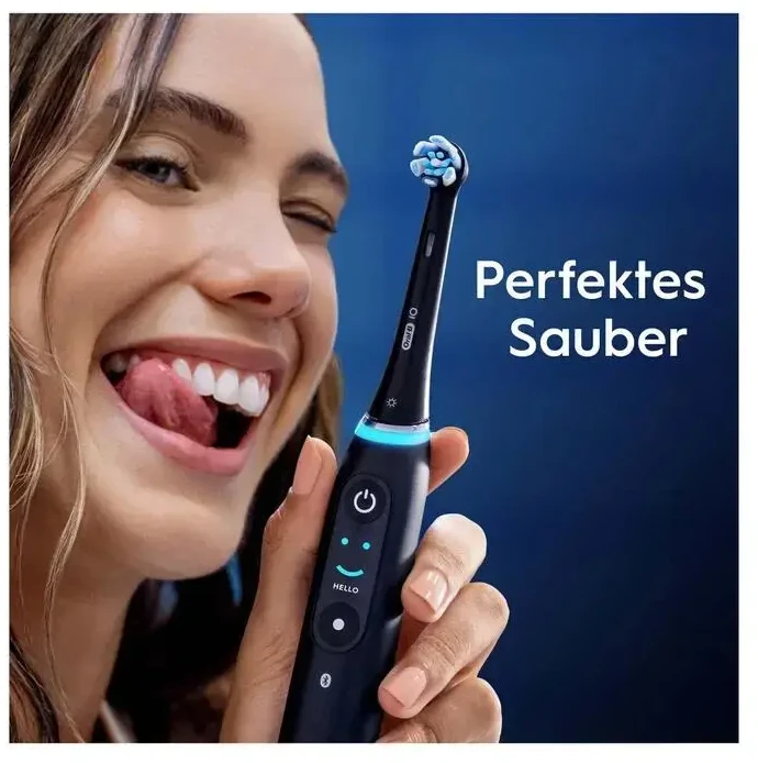 Oral-B iO Ultimate Clean x4 Dantų šepetėlio galvutės, Juoda