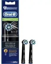 Dantų šepetėlio antgaliai EB50 Braun Oral-B Cross Action, juodi, 2 vnt