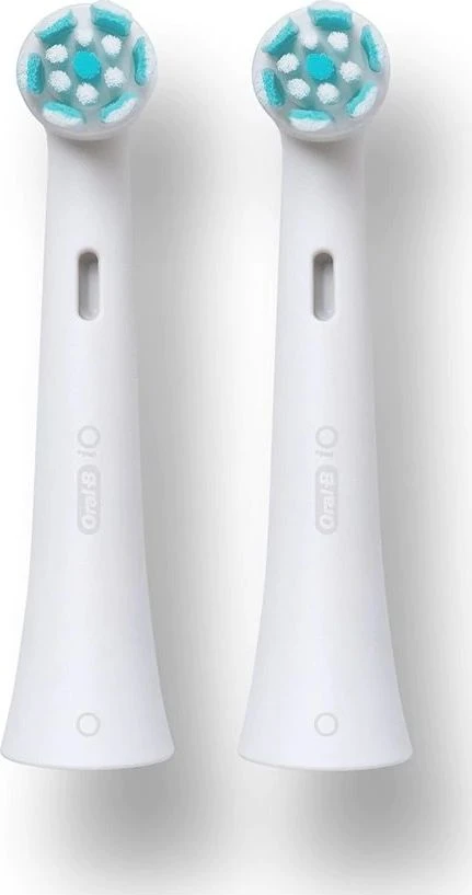 Oral-B | Replaceable Dantų šepetėlis Heads | iO Refill Gentle Care | Heads | Suaugusiems | Šepetėlių skaičius galvutės įeina 2 | Number of teeth brushing modes Does not apply | Baltas