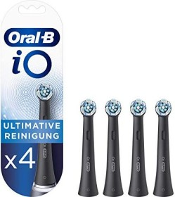 Oral-B | Clean Replaceable Dantų šepetėlis Heads | iO Refill Ultimate | Heads | Suaugusiems | Cordless | Šepetėlių skaičius galvutės įeina 4 | Juodas | Baltas