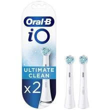BRAUN iO RB CWF-4 Ultimate Clean Baltas 4ct antgaliai dantų šepetėliui