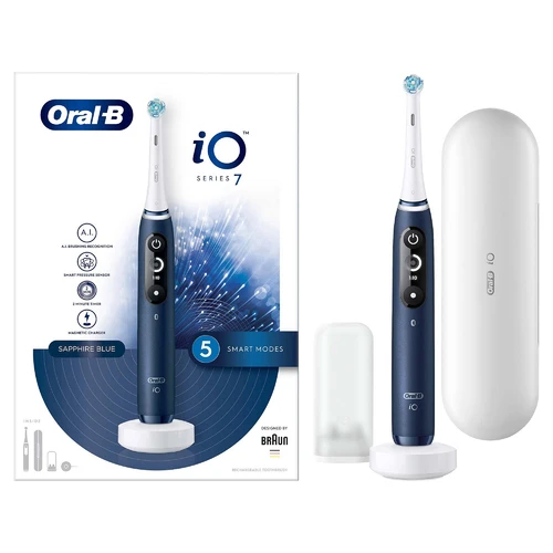 Braun iOM7.1A1.1BD Oral-B iO7 Elektrinis Dantų Šepetėlis Sapphire Mėlyna