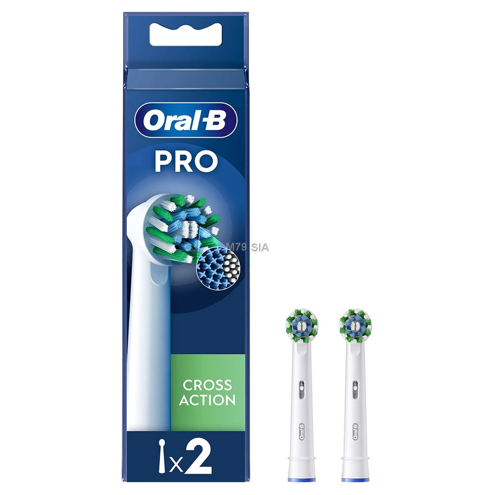 Braun Oral-B EB50-2 Cross Action Pro Dantų Šepetėlio Galvutės, 2 vnt.