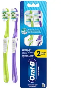 „Oral-B Pro-Expert Deep Clean“ vidutinio dydžio dantų šepetėlis, 2 vnt.