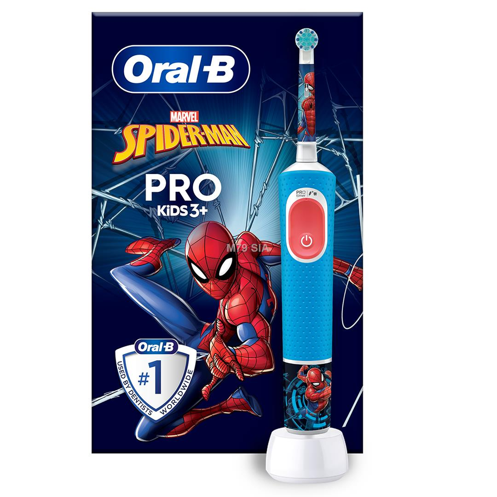 Oral-B Braun D103.413.2K Vitality PRO Kids Elektrinis Dantų Šepetėlis 3+ Spiderman