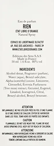 Orange Etat Libre d'Oranžinis Etat Libre D'Oranžinis Rien EDP parfumuotas vanduo Unisex, 50 ml