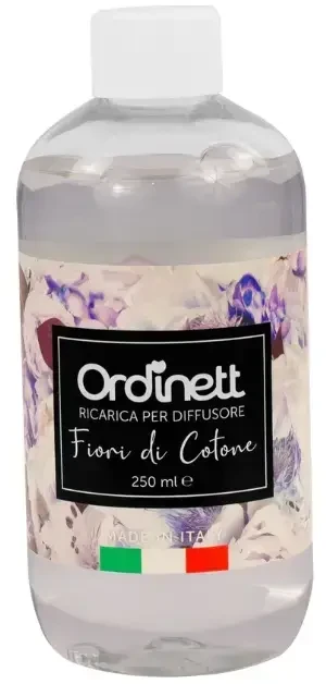 Drėkintuvas ORDINETT kvapų difuzoriaus papildymas 250 ml medvilnės žiedų