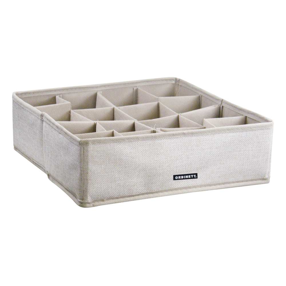 ORDINETT Dėžutė su sekcijomis 30,5x30,5x10cm Linette