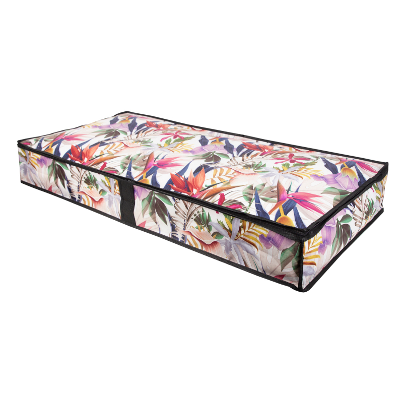 ORDINETT Drabužių dėžė 107x50x15cm Floral Beauty