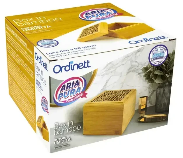 Sausintuvas ORDINETT Drėgmės sugėriklis su bambuko kristalais, papildymas, 450 g, neutralus kvapas