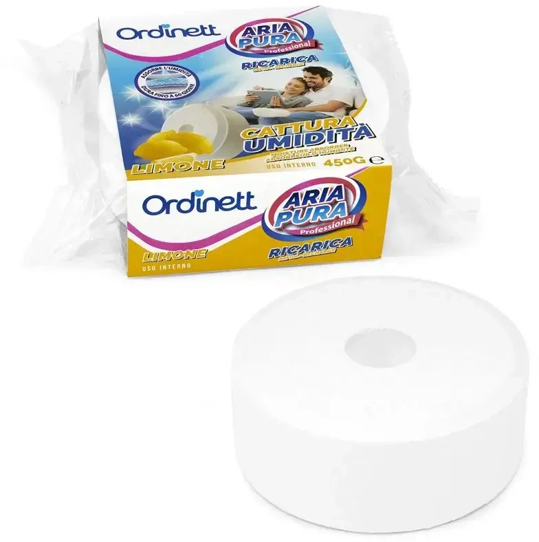 Sausintuvas ORDINETT Moisture Absorber Refill Planšetė 450g lemon