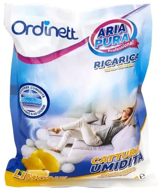 Sausintuvas ORDINETT Moisture absorber supplement 3 pcs. x 450g lemon
