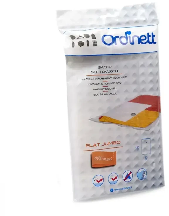 ORDINETT Ordispace Flat Jumbo vacuum bag 80x120cm