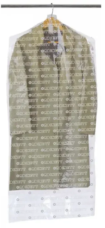 ORDINETT Plastikiniai užvalkalai paltams, 3 vnt., 65 x 140 cm