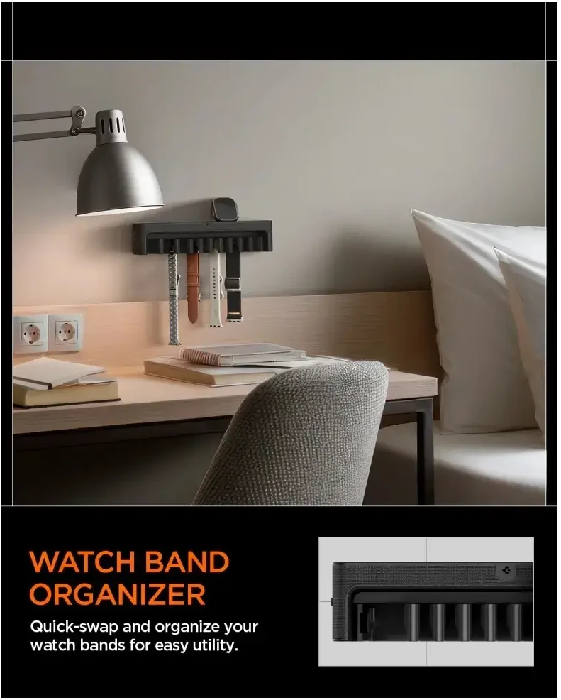 Spigen Apple Watch Band Organizer S341, juodas