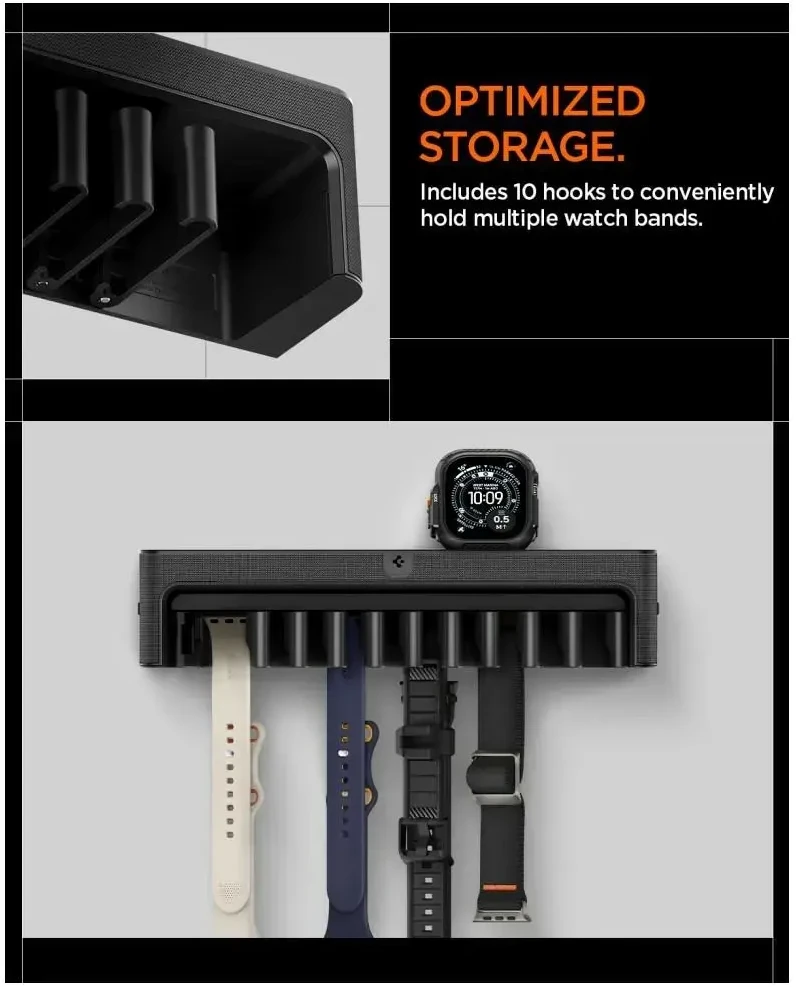 Spigen Apple Watch Band Organizer S341, juodas