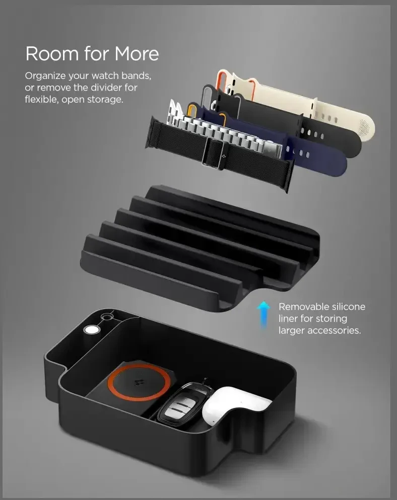 Dėklas Spigen Apple Watch & Band & ETC Organizer S340, juodas