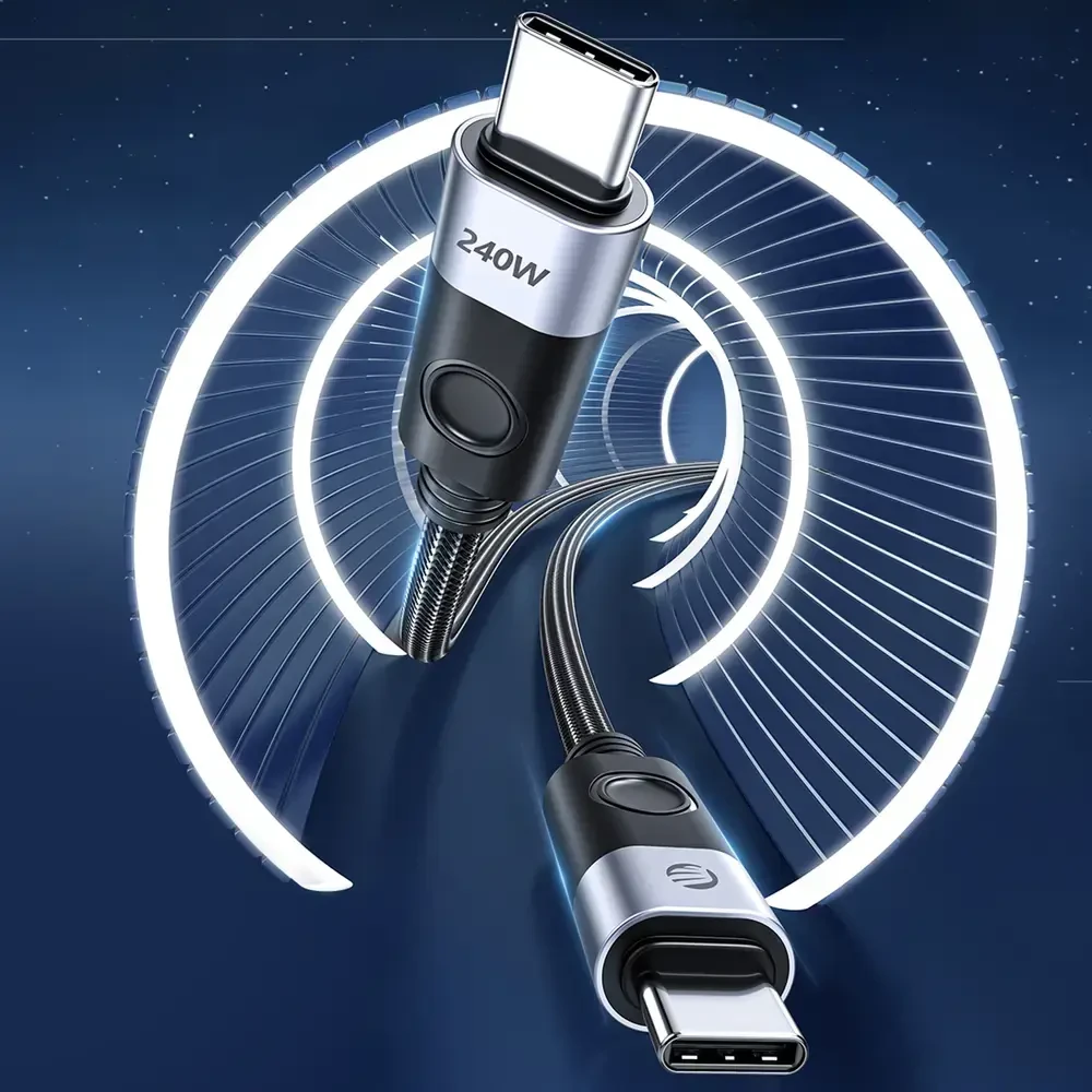 Orico CC240 USB-C į USB-C PD kabelis 240W 480Mbps 1.5m - Juodas