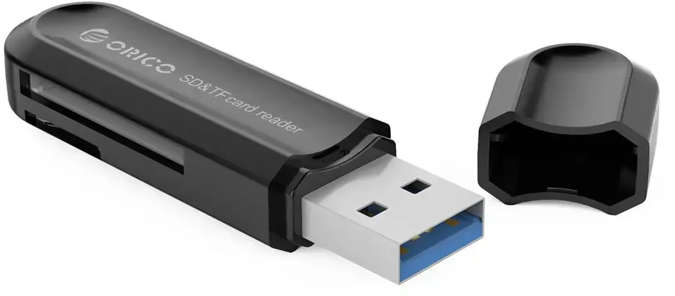 Orico CRS21 USB 3.0 SD and Micro SD memory card reader - juodas