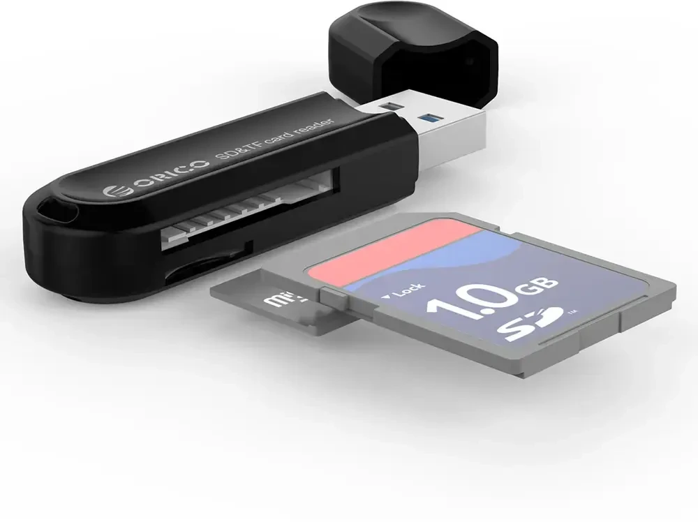 Orico CRS21 USB 3.0 SD and Micro SD memory card reader - juodas