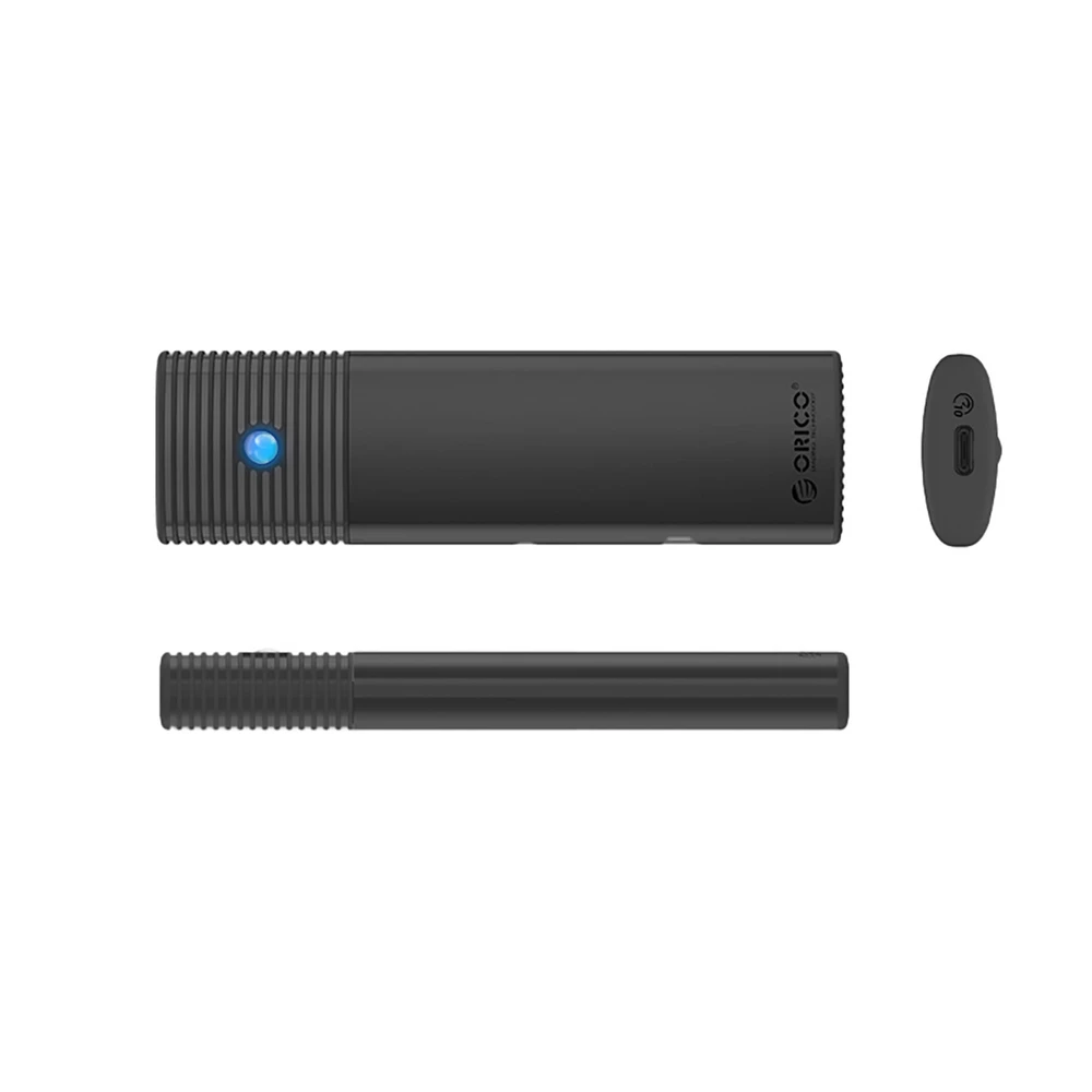 Kietasis diskas Orico PWM2 M.2 NGFF SATA USB-C 5Gb/s išorinis diskas – juodos spalvos