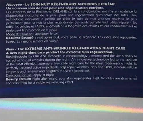 Orlane Extreme Anti-Wrinkle Regenerating Night Care, 50 ml