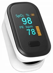 Oro-med Pulsoksimetras - Oromed PULS_ORO-OXIMETER Matuoja 2-100% SpO2, 30-250 bpm, OLED, Balta