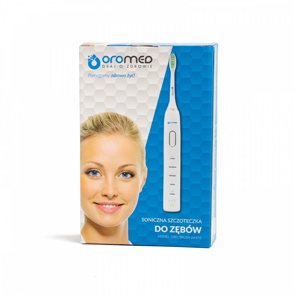 Elektrinis dantų šepetėlis Oromed Oro-Brush, Baltas