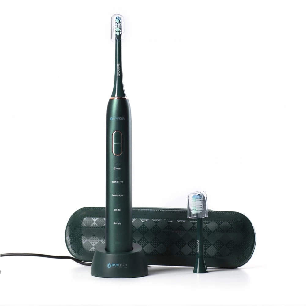 Elektrinis dantų šepetėlis Oromed Oro-Brush, Žalias