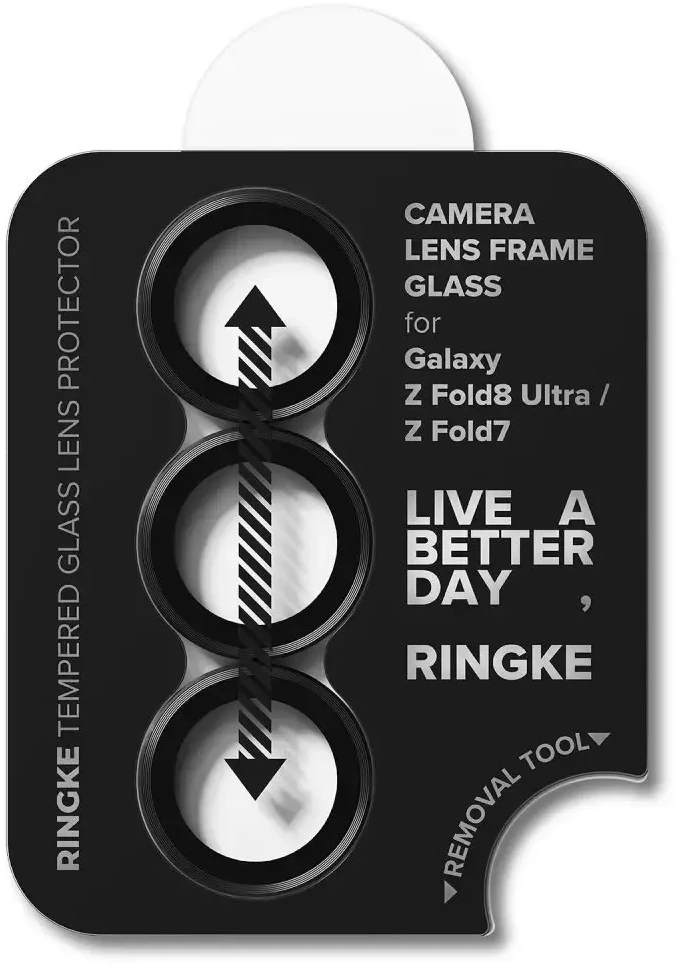 FOTOAPARATO APSAUGA RINGKE CAMERA FRAME 2-PACK Samsung Galaxy Z FOLD 7 / 8 ULTRA Juodas
