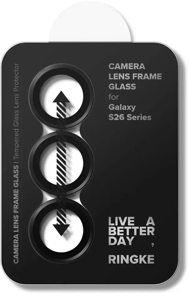 Telefono kameros apsauga Ringke Camera Frame Protector 2 vnt. Samsung Galaxy S26 / S26+ Plus juodos spalvos