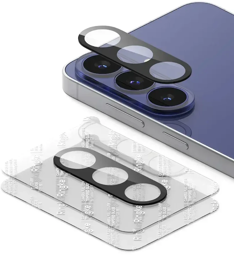 Ringke Camera Full Cover 2 vnt. Tempered Glass for Samsung Galaxy S26 FE - Juodas