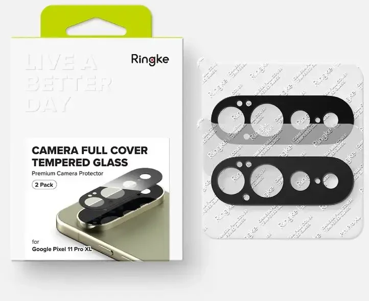 Ringke Camera Full Cover 2 vnt. for Google Pixel 11 Pro XL - Juodas