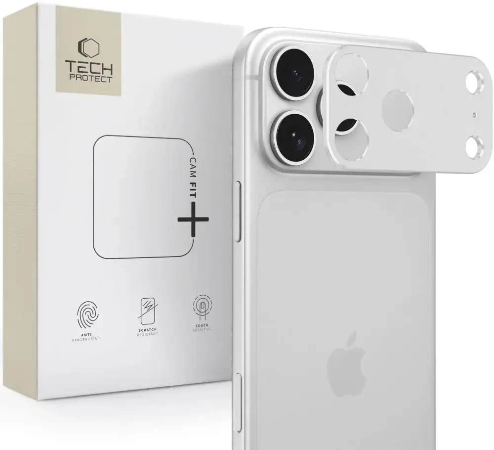 Tech-Protect fotoaparato apsauga Camalloy Fit+ Apple iPhone 18 Pro Sidabrinė (THP6015)