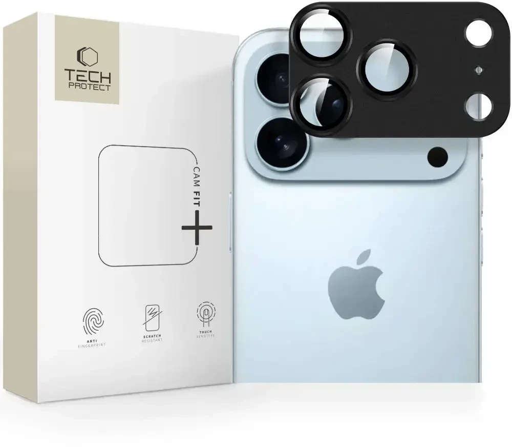 Tech-Protect Camfull Fit+ Camera Cover skirta Apple iPhone 17 Pro – Juodas