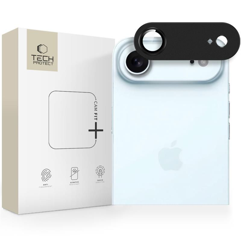 Tech-Protect Camfull Fit+ kameros apsauga, skirta iPhone 17 Air – juoda