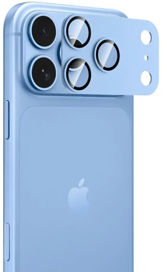Fotoaparato apsauga TECH-PROTECT CAMFULL FIT+ IPHONE 18 PRO šviesiai mėlyna
